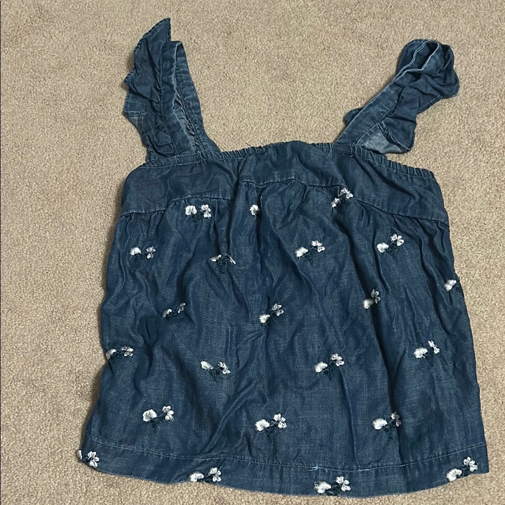 Blue Floral Top